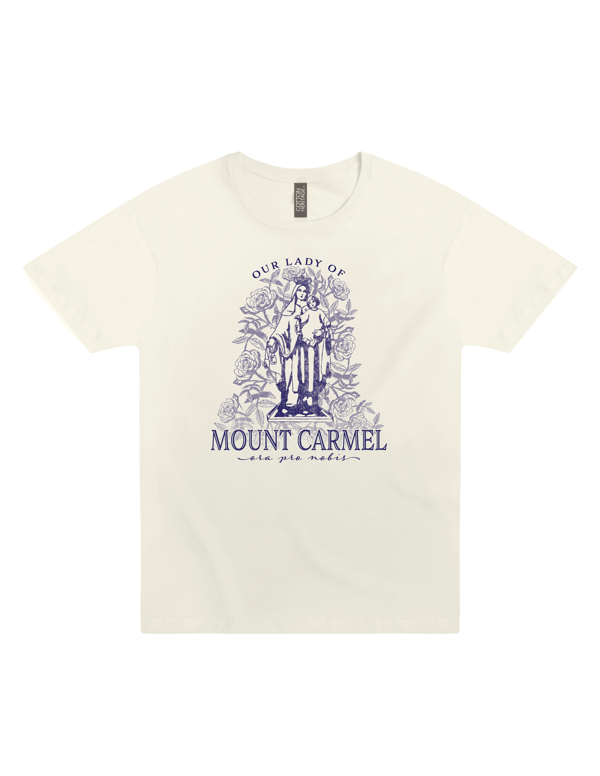 our lady of mount carmel ora pro nobis catholic religious graphic t shirt unisex faith apparel