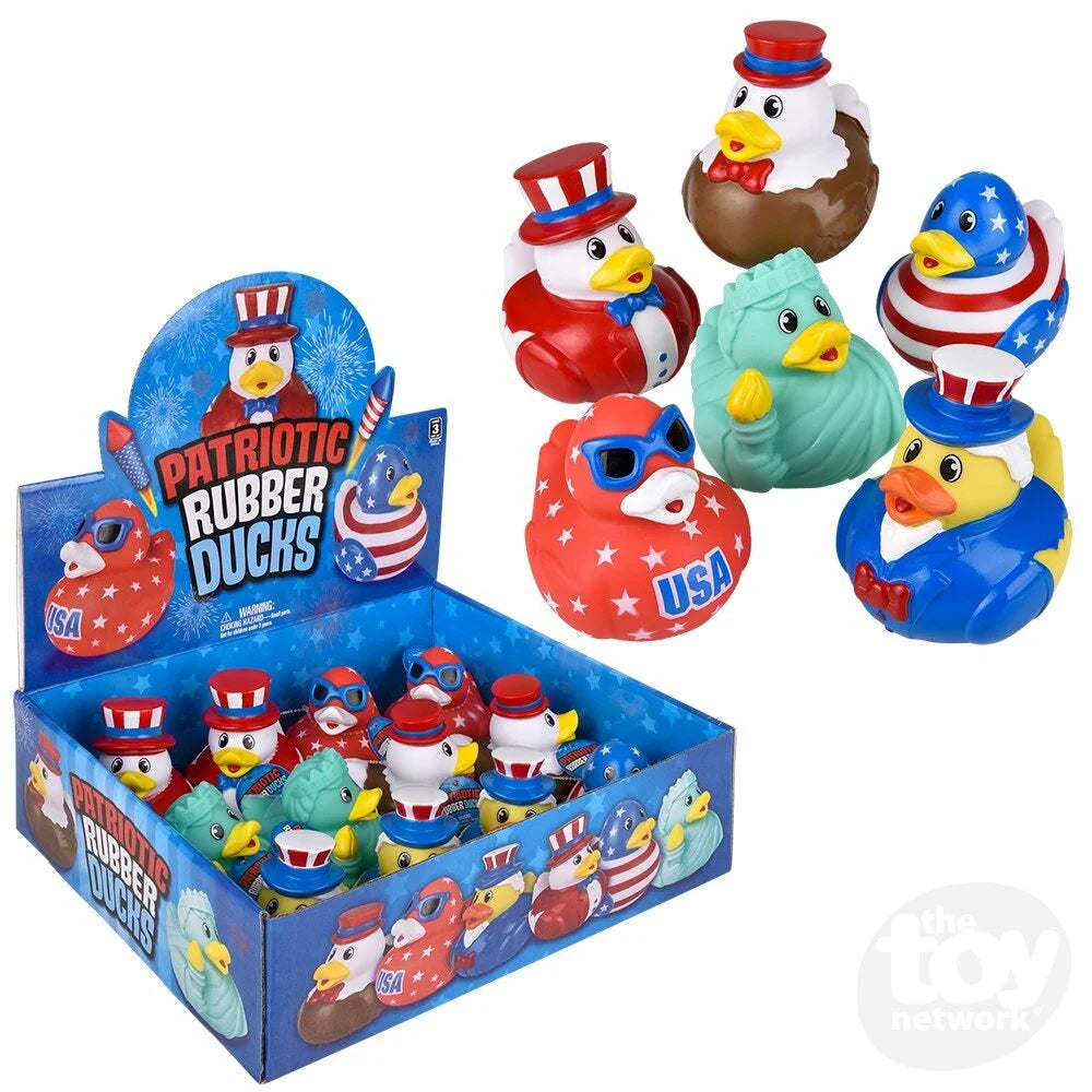 Patriotic Rubber Ducks 3.5"