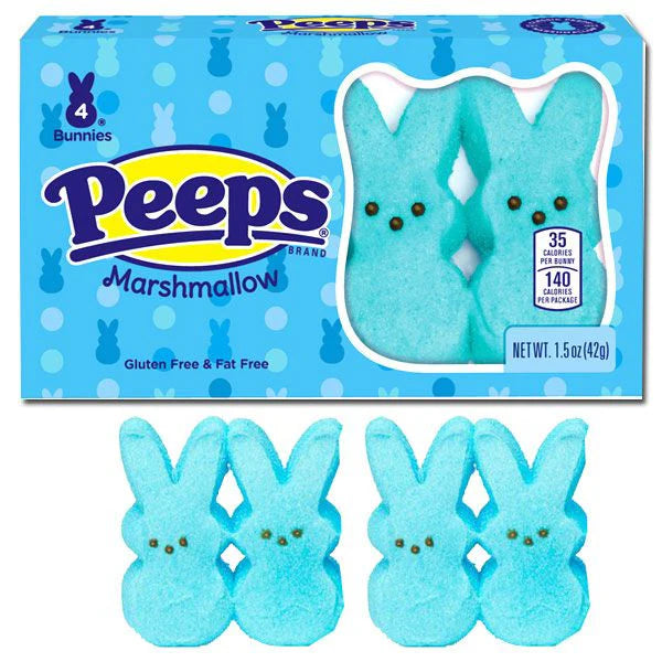 Easter PEEPS® 4 Count Blue Bunnies