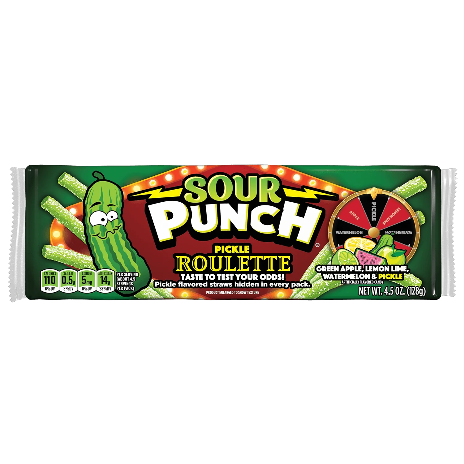 SOUR PUNCH Strawberry Straws, 4.5oz Tray