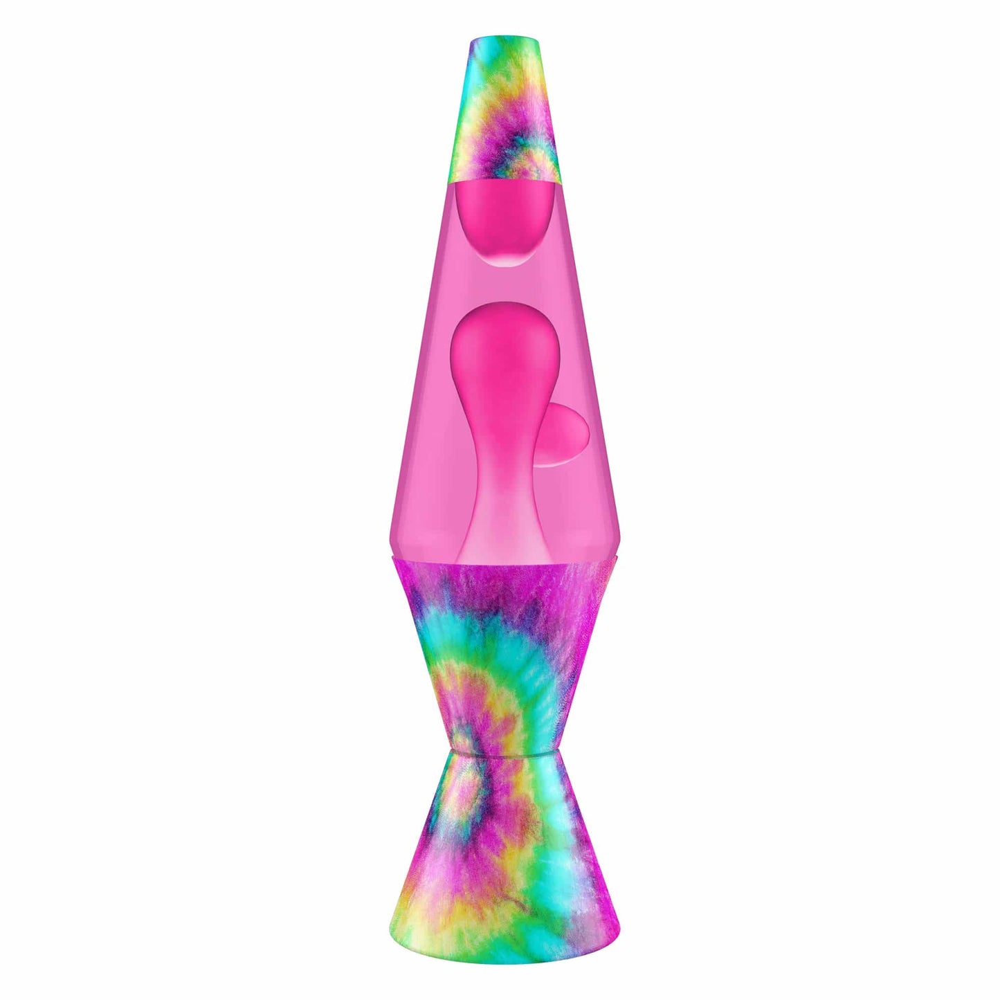 14.5" Lava Lamp Pink Spiral Tie Dye