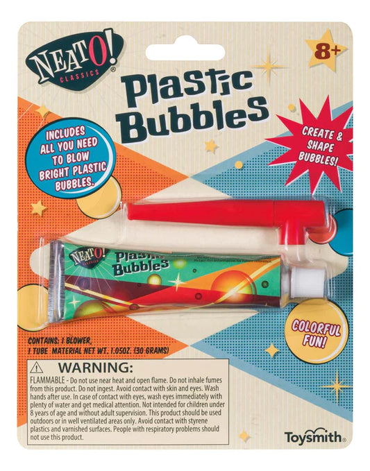 Neato! Plastic Bubbles, Blow & Shape Your Own