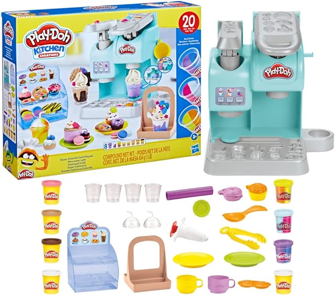 Play-Doh Kitchen Creations Colorful Cafe Playset – Sweet Memories Vintage  Tees & Candy