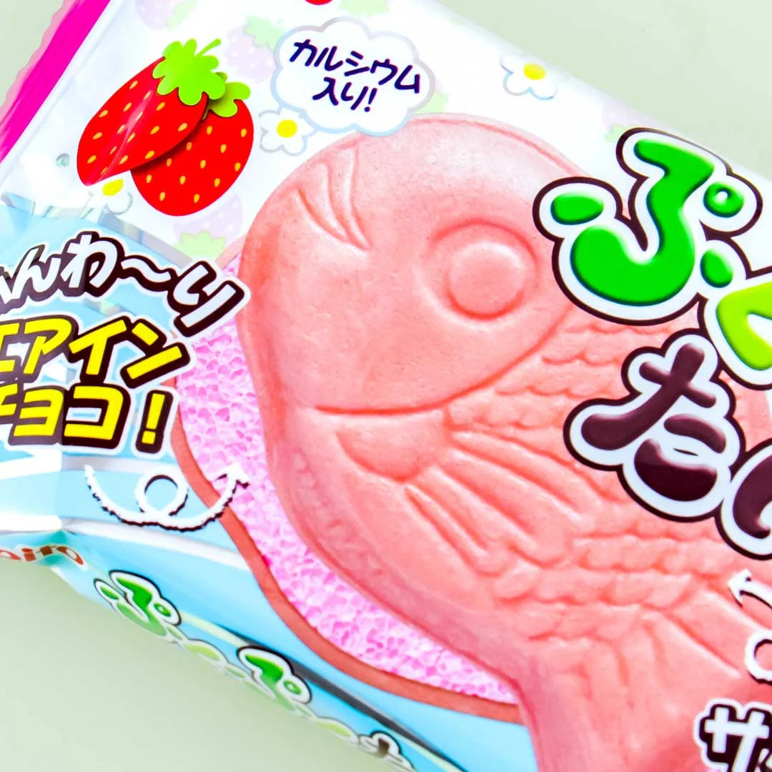 Meito Puko Puku Taiyaki Strawberry Chocolate Flavor 1pc