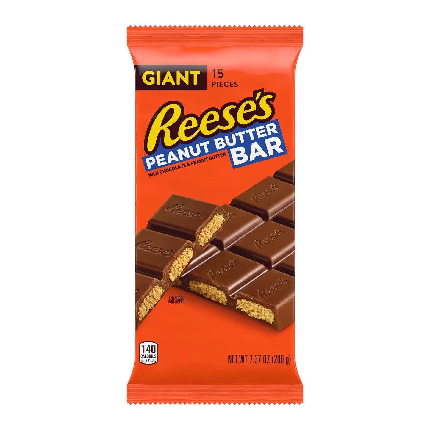 Hershey's Reese's Milk Chocolate Filled With Reese's PB Giant Bar 7.37oz