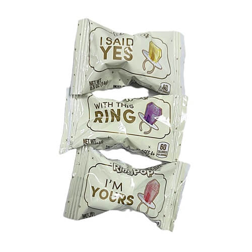 Wedding Ring Pops Individual