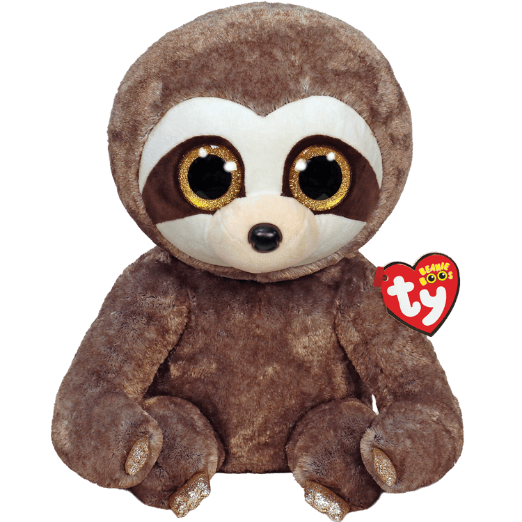 Beanie Babies Dangler Sloth Brown Large