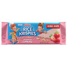 Rice Krispies Strawberry Marshmallow King Size Candy Bar