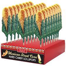 Mexican Spicy Street Corn Lollipops