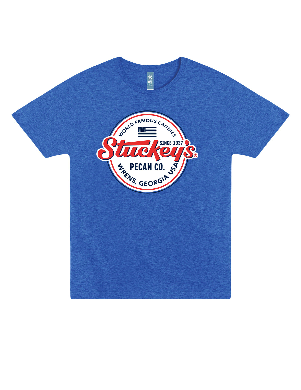 Stuckey's® Made in the USA Tee featuring patriotic Americana graphics on an officially licensed unisex graphic T-shirt.