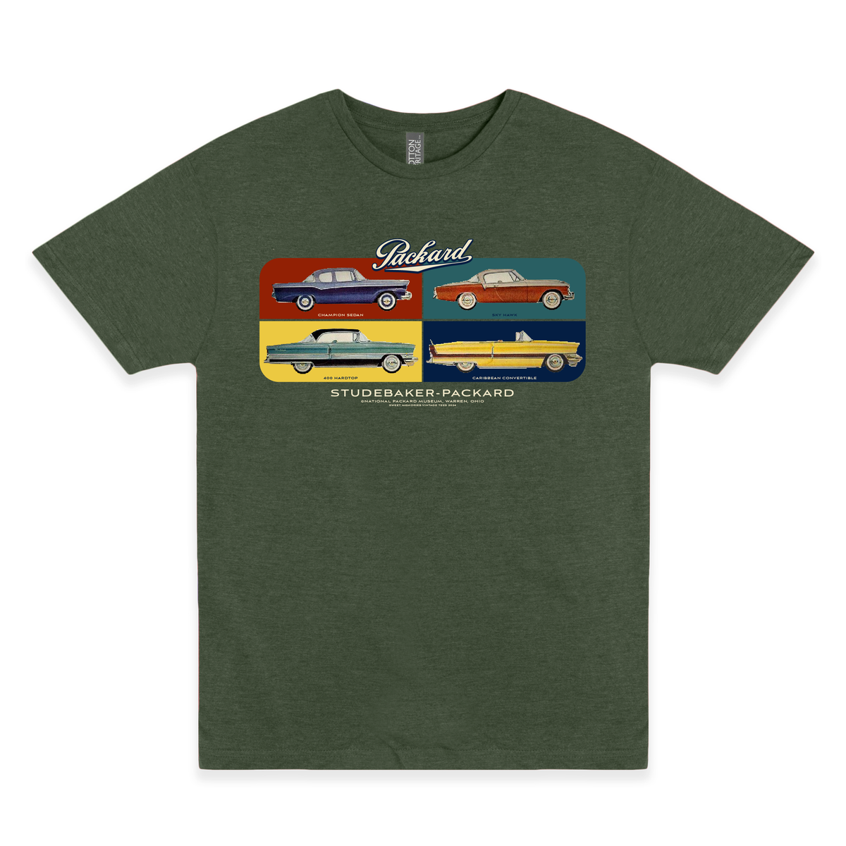 studebaker packard warren ohio vintage automotive graphic t shirt unisex retro apparel