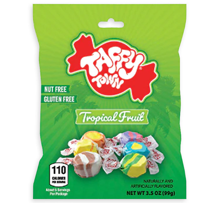 Taffy Town Salt Water Taffy Peg Bag- Tropical 3.5oz