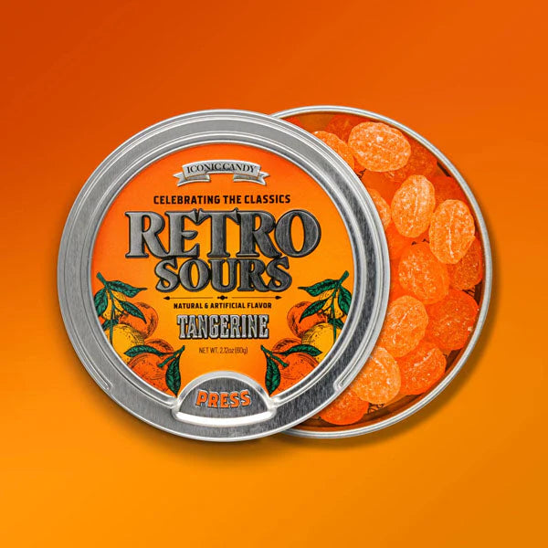 Retro Sours 60g Tin Tangerine