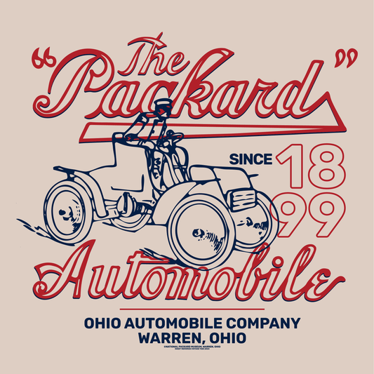 close up of the packard automobile vintage automotive graphic