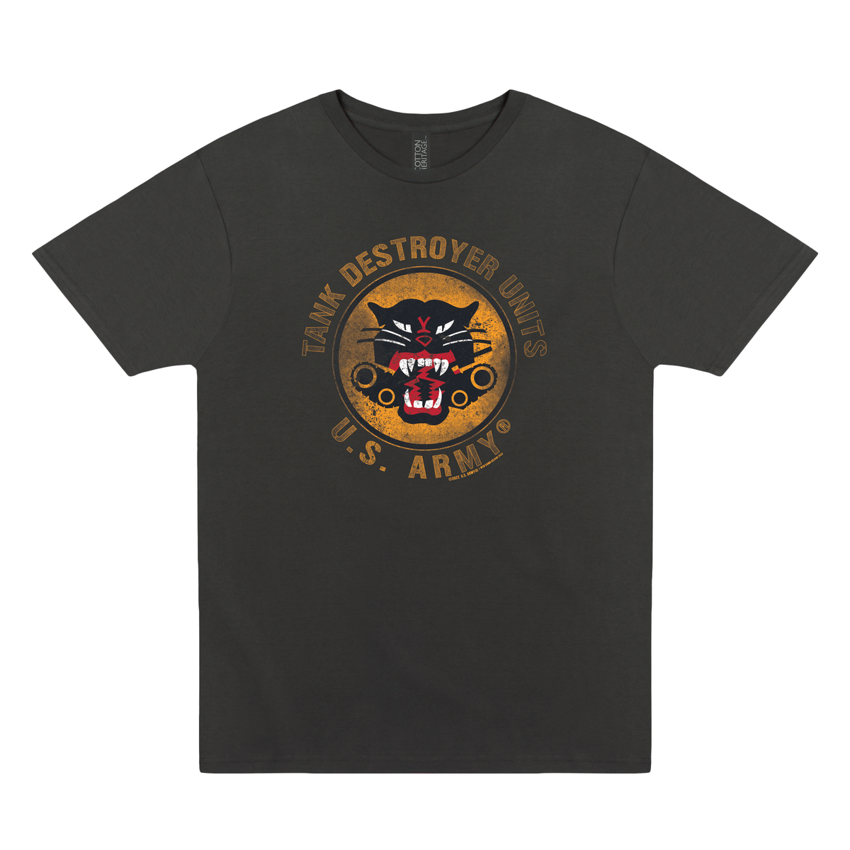 us army tank destroyer units vintage graphic t shirt officially licensed military unisex tee