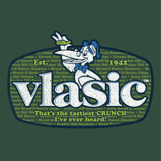 close up of vlasic pickle flavors novelty graphic