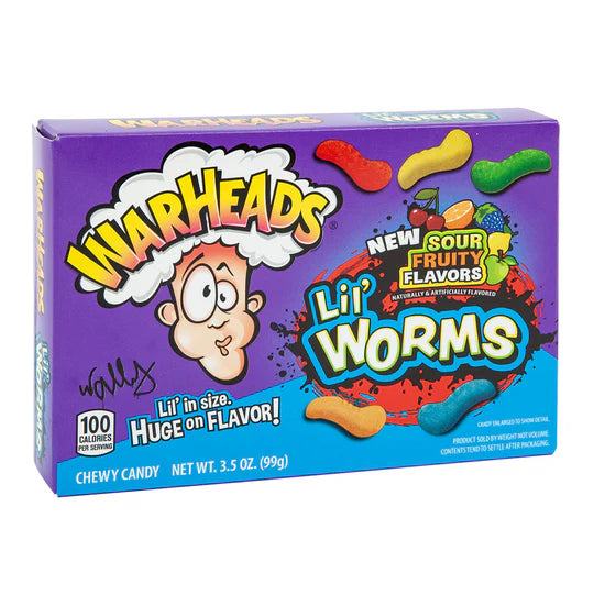 Warheads Lil' Worms Theater Box 3.5oz