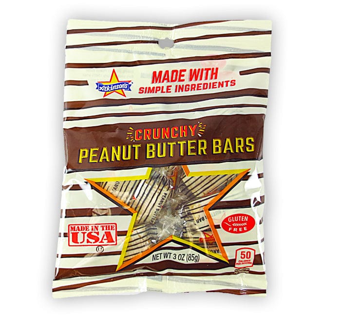 Atkinson's Peanut Butter Bite Size Peg Bag - 12 Ct. 3 Oz. Each