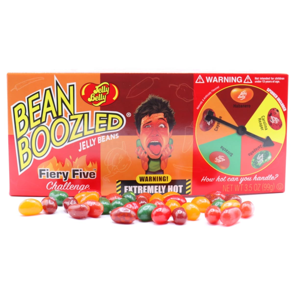 BeanBoozled Fiery Five Spinner Gift Box - 3.5oz – Sweet Memories Vintage  Tees & Candy