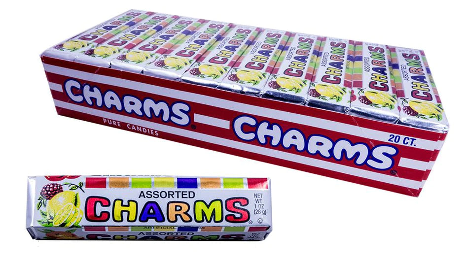 Charms Assorted Squares - 1oz – Sweet Memories Vintage Tees & Candy