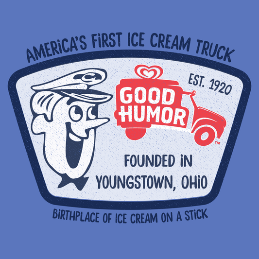 Vintage Good Humor™ The Novelty Ice Cream artwork featuring the iconic Good Humor character, classic ice cream truck branding, and nostalgic retro graphics.