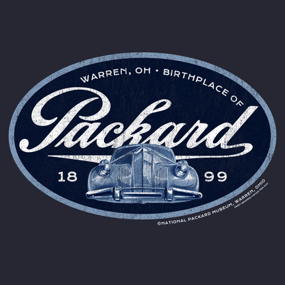 Packard Car Navy Tonal Vintage Grill | Warren, OH Tee