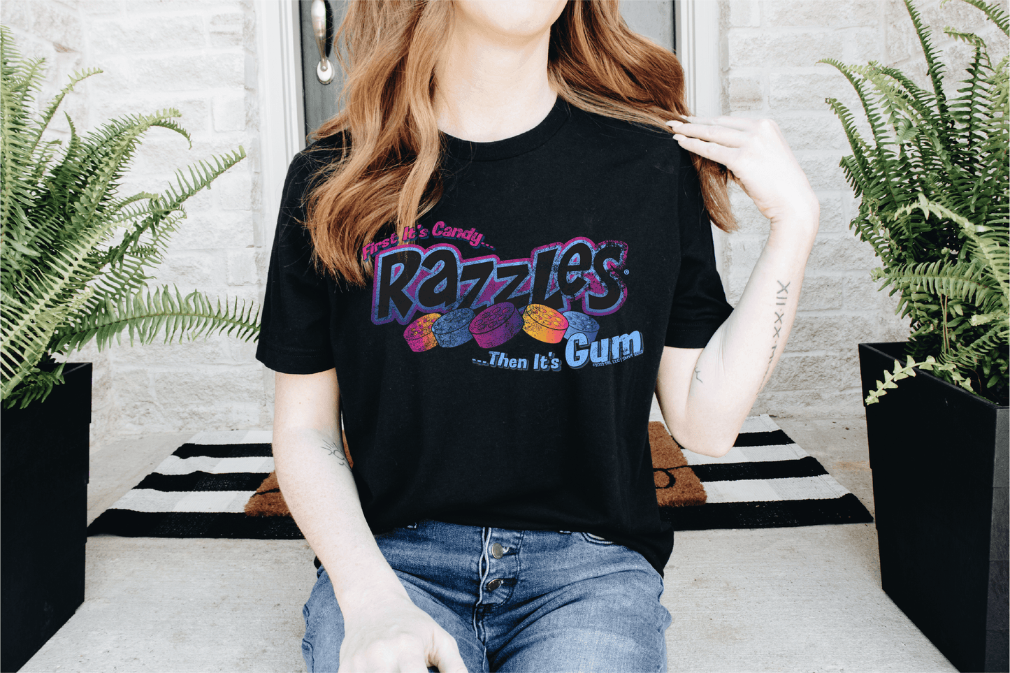 Razzles Retro Logo  First, It's Candy...Then, It's Gum! Tee