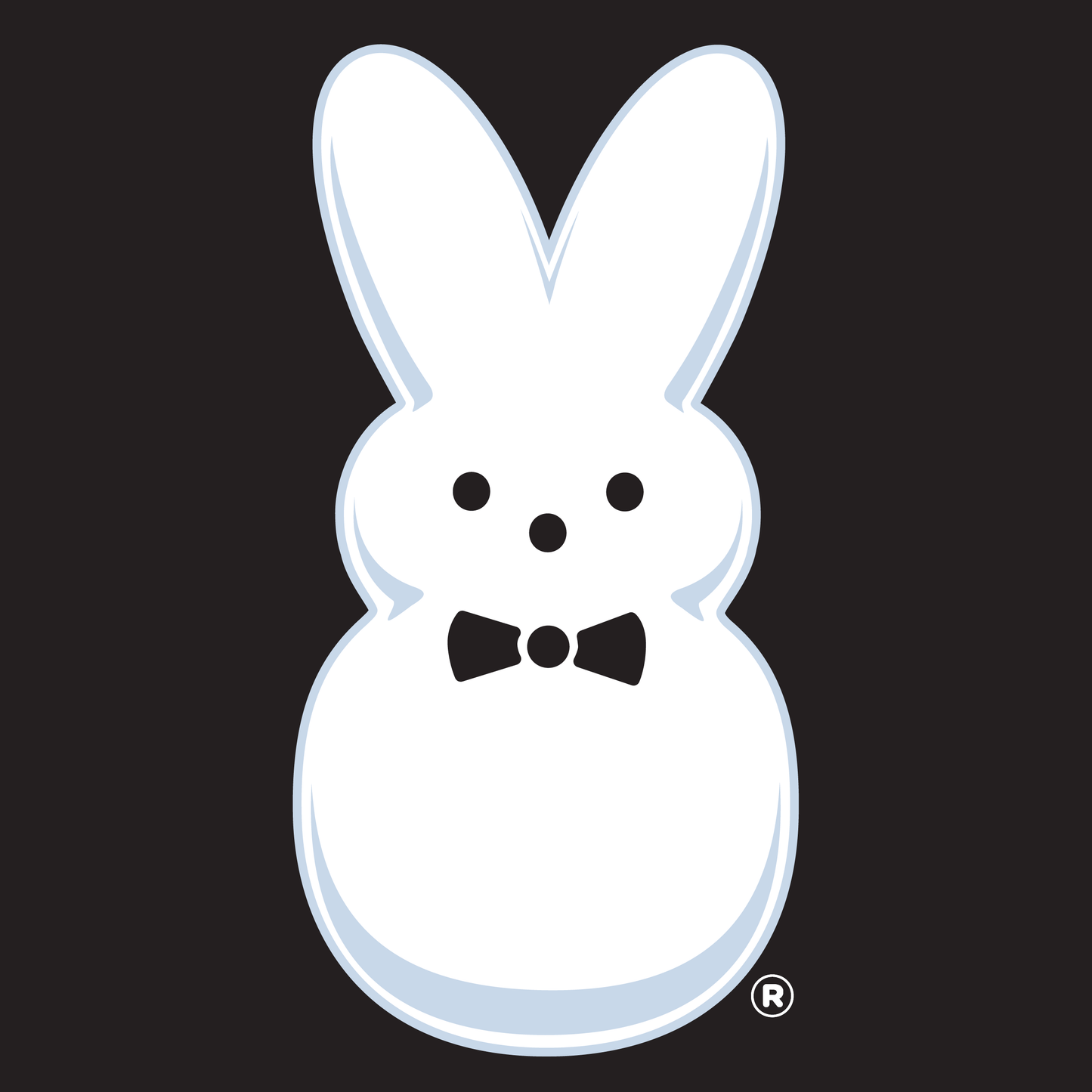 Peeps® Simple Bunny Left Chest Unisex Graphic Tee