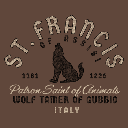 Saint Francis of Assisi | Wolf Tamer of Gubbio, Italy Unisex Shirt