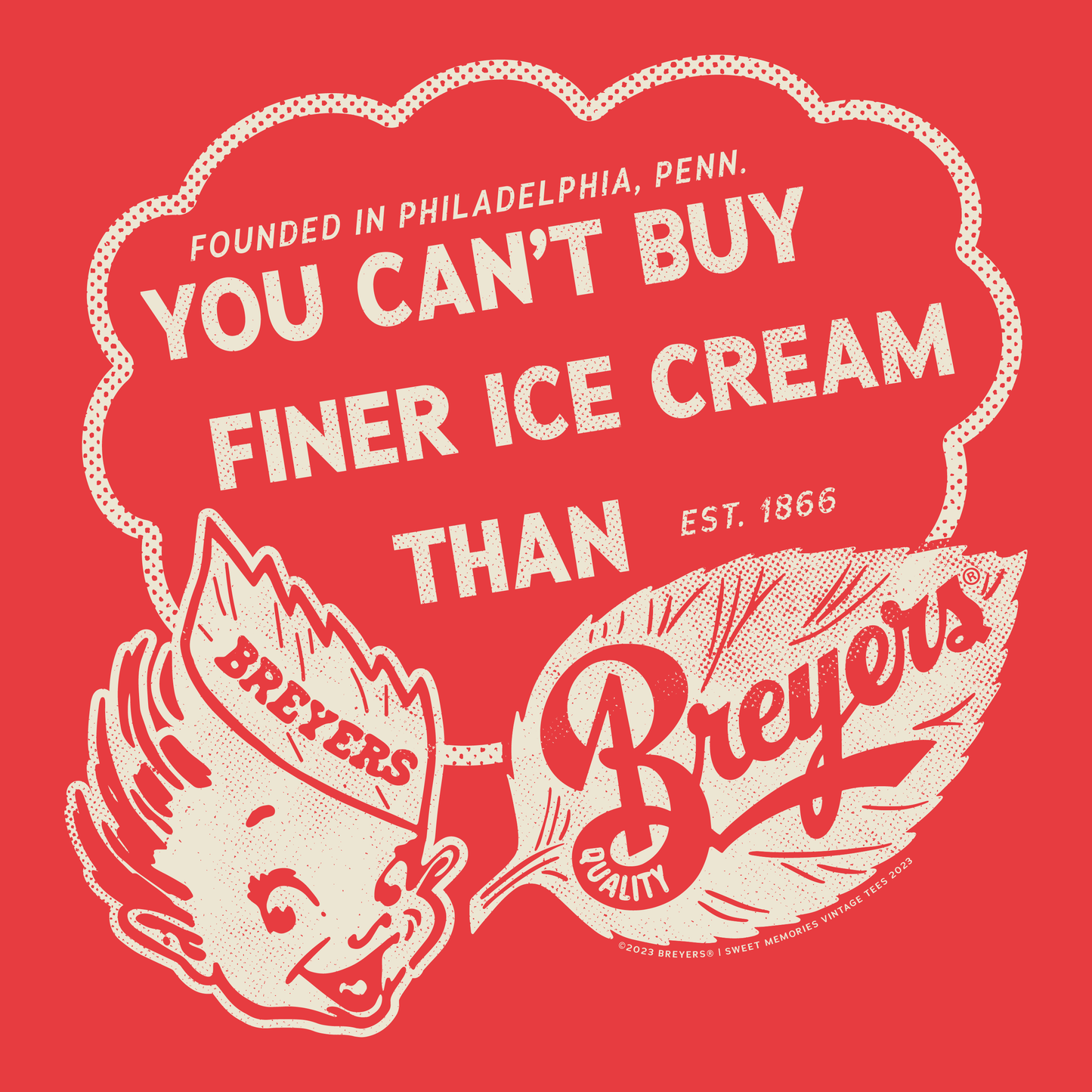Breyers® You Can't Buy Finer Ice Cream | Vintage Advertisement Unisex Tee