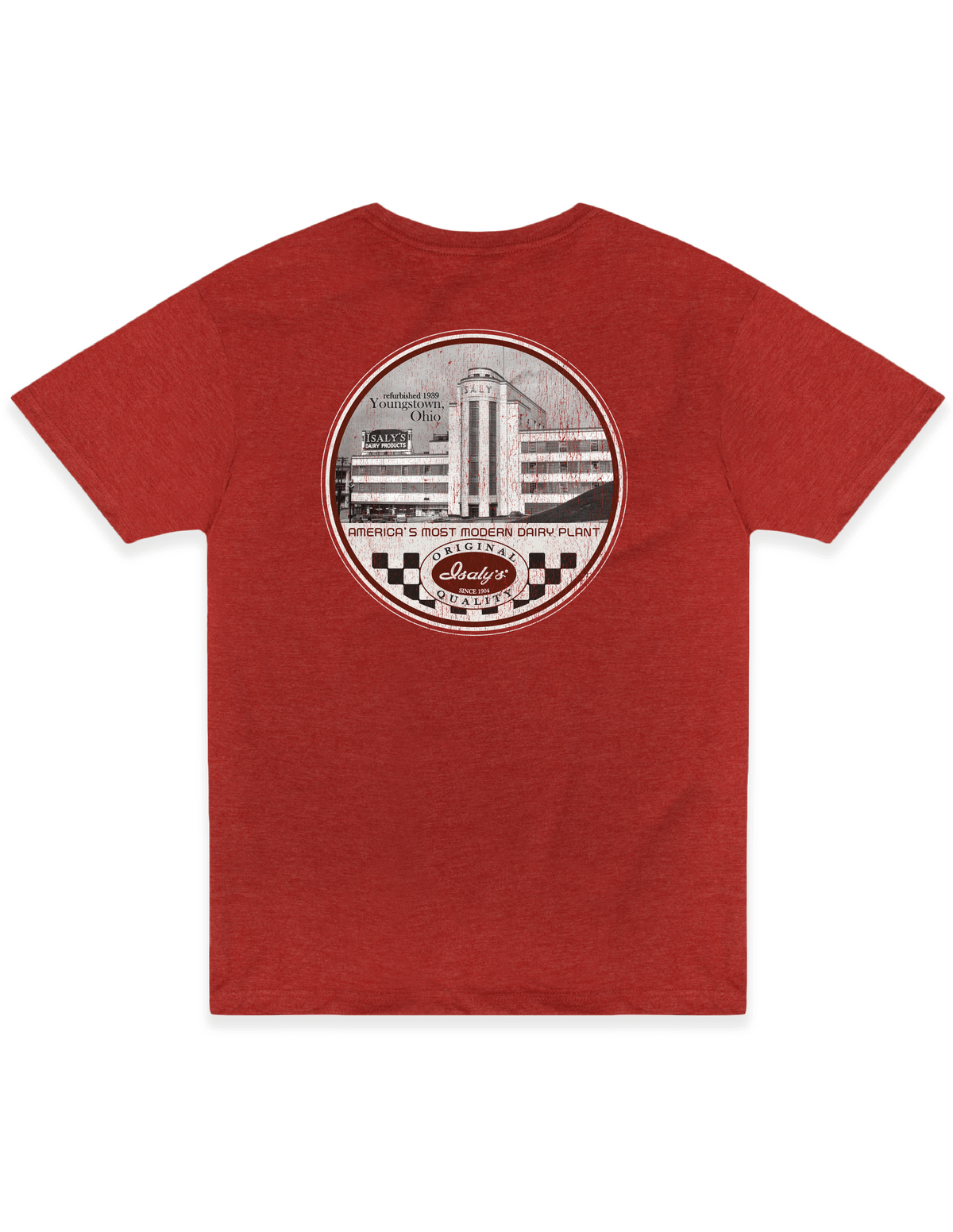 isalys youngstown ohio dairy plant graphic t shirt vintage most modern dairy unisex nostalgia tee