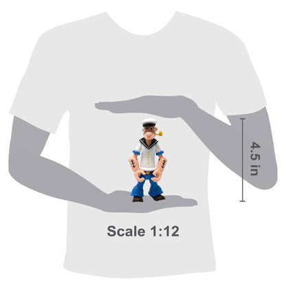 Boss Fight Studio: Action Figures and Collectibles - Popeye Classics Action Figure: Popeye 1st Appearance - white shirt