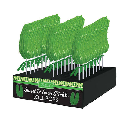 Melville Candy Company - Sour Pickle Lollipops