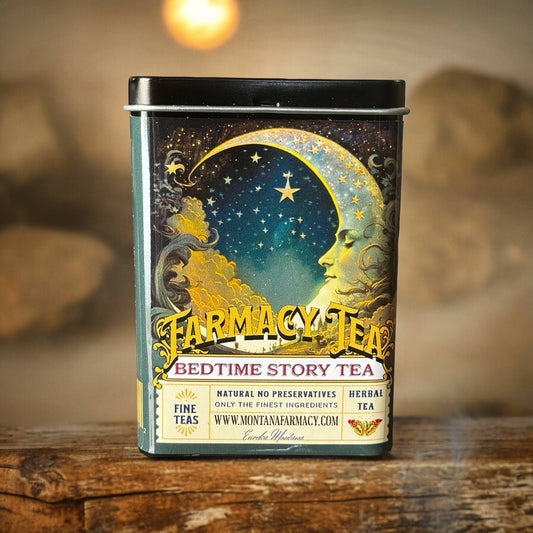 Bedtime Story Tea Travel TIN Sleep Tea Dreamy Vintage Moon