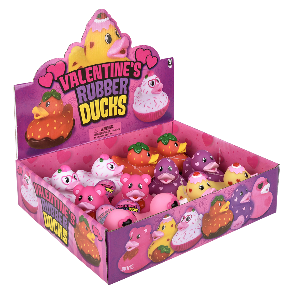 3.5" VALENTINE'S RUBBER DUCK