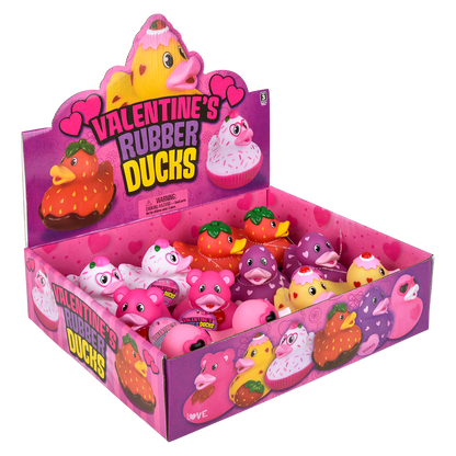 3.5" VALENTINE'S RUBBER DUCK