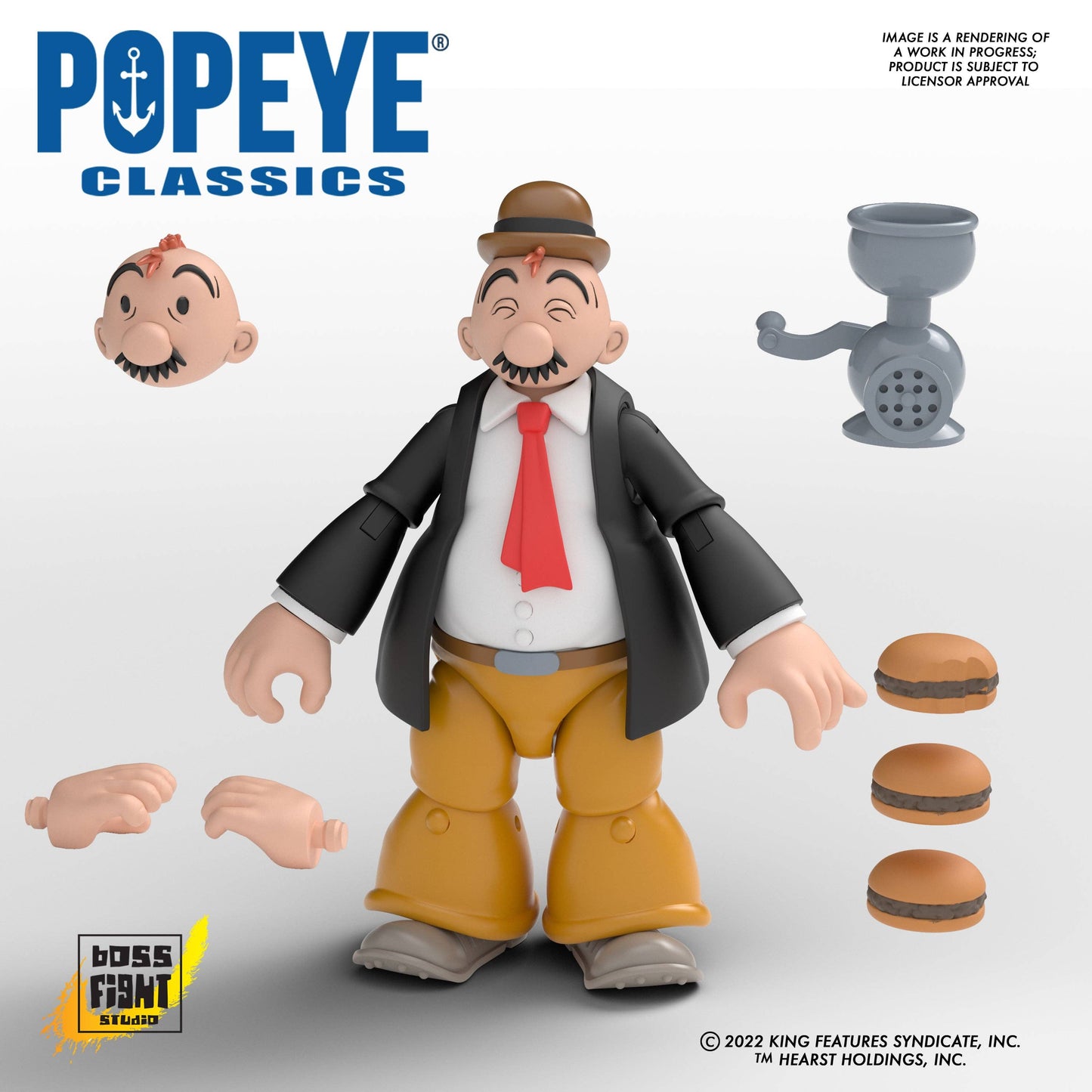 Boss Fight Studio: Action Figures and Collectibles - Popeye Classics Action Figure: J. Wellington Wimpy
