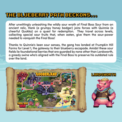 Final Boss Sour - Level 1 Sour Blueberry Retail Display PDQ (12 Count)
