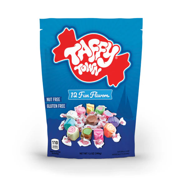 12oz Assorted Fun Flavor Taffy Pouch