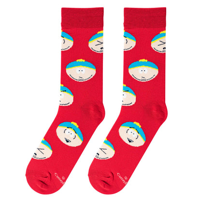 Cartman Faces - Mens Crew Folded (Crazy Socks)