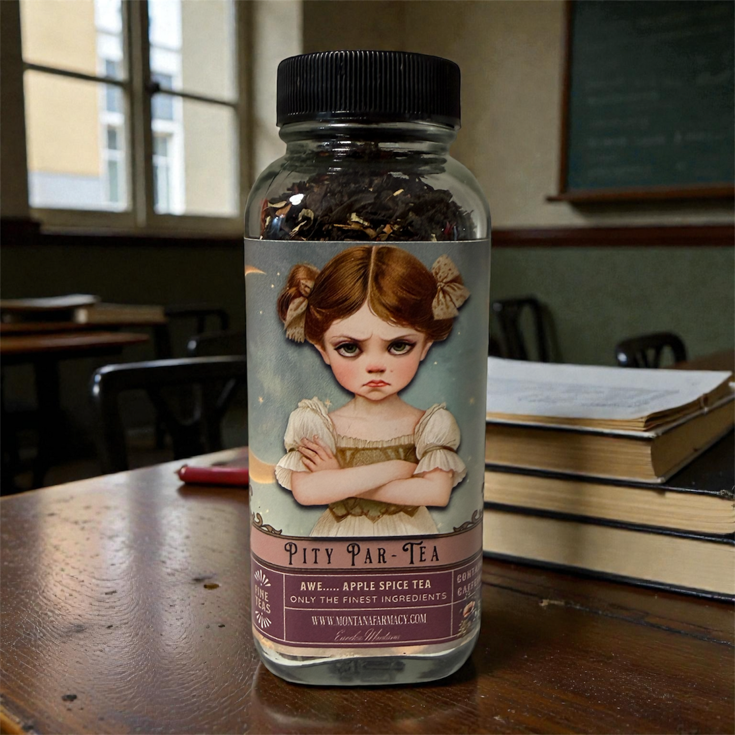 Pity Party Pouters Tea Par-Tea Apple Spice Vintage Tea Jar