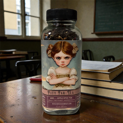 Pity Party Pouters Tea Par-Tea Apple Spice Vintage Tea Jar