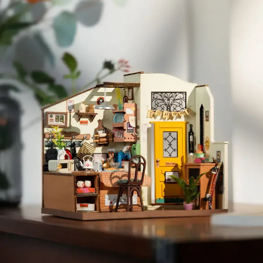 DIY Miniature House Kit: Cozy Kitchen