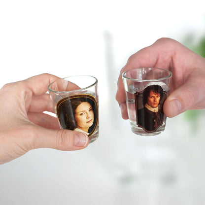Toynk - Outlander Jamie and Claire Fraser Shot Glass 2-Pack