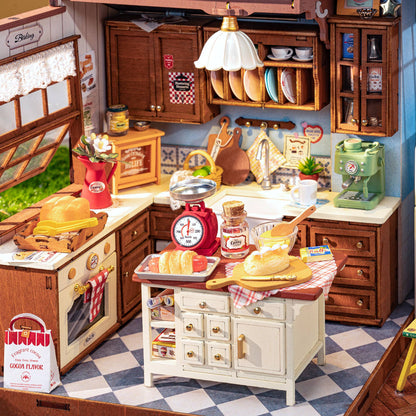 DIY Miniature House Kit: Baking Kitchen