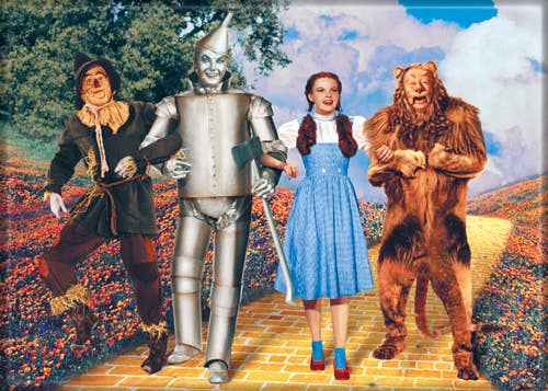 Wizard of Oz Cast of Yellow Brick Road Magnet