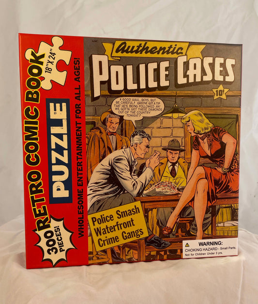 Vintage Comic Jigsaw Puzzle Police Cases!