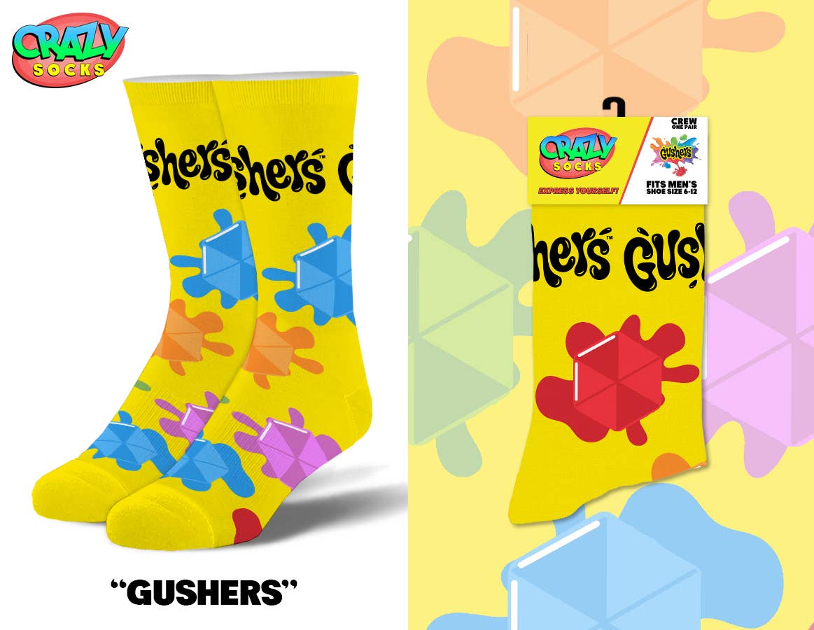 GUSHERS CRAZY SOCKS
