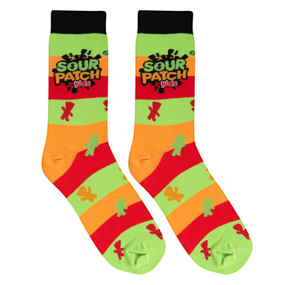 Crazy Socks - Mens Crew - Sour Patch Kids Stripes