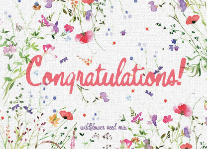 Congratulations Celebration - Wildflower Mix Seed Packets